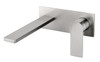 Mia - Wall Basin Mixer Brushed Nickel