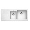 Blanco NAYA8 175 - White Granite Inset Sink (Right Hand Bowl)
