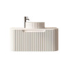 Roma White Fluted Wall Hung 750mm 