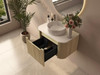 Roma - Fluted Vanity & Stone Top Wall Hung 750mm  