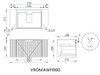 Roma White Fluted Wall Hung Vanity 900mm