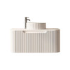 Roma - Fluted White Vanity Wall Hung 900mm 