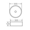 Shore - Matte White Above Counter Basin 