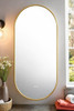 Sage Framed LED Oval Mirror with Anti-Fog – 500 x 1100mm 