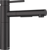 Blanco Alta S II - Dark Black SILGRANIT-Look Pullout Sink Mixer 