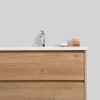 KOJONUP - Wall Hung Vanity Cabinet & Resin White Top 750mm 