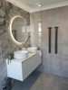 Maltese - White Double Vanity Cabinet & Top Wall Hung 1200mm 