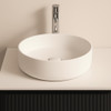 Halo 1 - Matte White Round Above Counter Basin 360 x 120mm