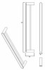 Saturn - Brushed Nickel Double Towel Rail 600mm 