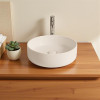 Halo 3 - Gloss White Round Above Counter Basin 370 x 120mm 