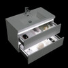 Ellsa - White LED Vanity Cabinet & Top Wall Hung 900mm 
