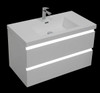 Ellsa - White LED Vanity Cabinet & Top Wall Hung 900mm 