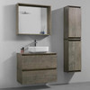 Fern - Oak Vanity Cabinet & Top Wall Hung 800mm 