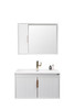 Ivy - White Fluted Vanity Cabinet Wall Hung 900mm (Vanity ONLY) 