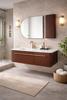 Regatta – Vanity Wall Hung 1600mm with Offset Basin, Mirror & Side Cabinet