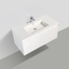 Maltese - White Vanity Cabinet Wall Hung & Top Options 900mm