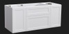 Maris - White Shaker Vanity Wall Hung & Top Options 1200mm