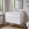 Maris - White Shaker Vanity Wall Hung & Top Options 900mm 