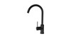 Siam - Matte Black Gooseneck Sink Mixer 