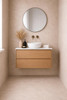 Willow - Oak Vanity Cabinet Wall Hung With Top Options Available 600mm 