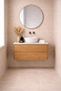 Willow - Oak Vanity Cabinet Wall Hung With Top Options Available 750mm 