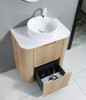 Roma - Fluted Floor Mount Vanity & Top Options Available 750mm  
