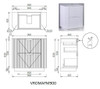 Roma - Fluted Floor Mount Vanity with Top Options 900mm  
