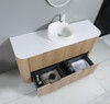 Roma - Fluted Floor Mount Vanity with Single Bowl Top Options Available 1500mm  