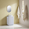 Roma - Fluted Floor Mount Vanity & Top Options Available 600mm  
