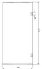 Verve Right Angle Shower Screen 1000mm 