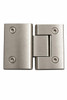 Frameless Door Hinge - Brushed Nickel  