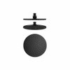 Sebastian - Matte Black Shower Rose 300mm 