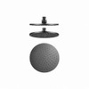 Sebastian - Gun Metal Shower Rose 400mm 
