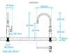 Billi - B-5000 Sparkling with Gooseneck Multifunction Mixer Tap in Chrome 