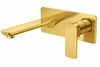 Fiona - Brushed Gold Wall Bath Mixer With Spout