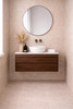 Willow - Walnut Vanity Cabinet Wall Hung With Top Options Available 900mm 