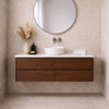 Willow - Walnut Vanity Cabinet Wall Hung With Top Options Available 1200mm 