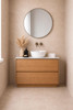 Willow - Oak Vanity Cabinet Floor Mount With Top Options Available 750mm 