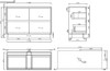 Willow Walnut Floor Mount Vanity 1200mm