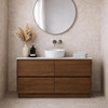 Willow - Walnut Vanity Cabinet Floor Mount With Top Options Available 1200mm 