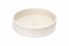 Hydrangea - Round Cream Concrete Basin 365mm with custom plug/waste  