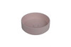 Hydrangea - Round Peach Concrete Basin 365mm with custom plug/waste 