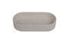 Peony - Oval Cream Concrete Basin 600mm with custom plug/waste 