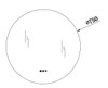 LED Round Sensor Mirror 750mm 