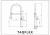 Flex - Gun Metal Sink Mixer 