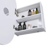 Nura Oval LED Mirror Cabinet - 900mm 