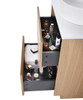 Willow - Oak Vanity Cabinet Floor Mount With Top Options Available 600mm 