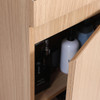 Willow  -  Powder Room Floor Mounted  Oak Vanity 400 mm 