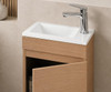 Willow  -  Powder Room Wall Hung  Oak Vanity 400 mm 