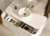Chelsea White Wall Hung Vanity 1200mm 